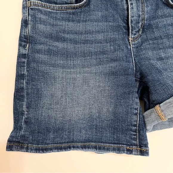 Pilcro Script High-Rise Shorts Dark Denim 27 - Picture 5 of 13